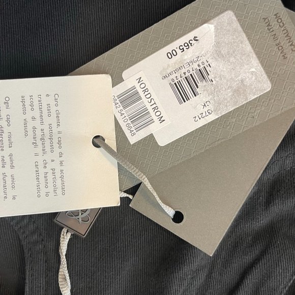 Canali Black Men's Denim NWTS size 50 European size 34 - Picture 5 of 8